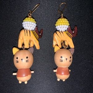 Lenora Dame Rhino Kitty earrings